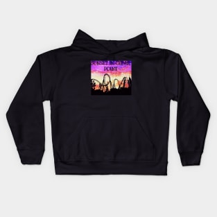 enjoying sunset Kids Hoodie